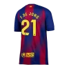 Maillot Domicile FC Barcelone F.De Jong #21 2025/26 - Eleven Crown - Maillot de Football Pas Cher - Survêtements Pas Cher - Maillot de Foorball Enfants Pas Cher - Maillots Retro Vintage Pas Cher- Qualité Premium
