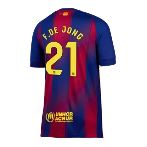 Maillot Domicile FC Barcelone F.De Jong #21 2025/26