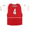 Maillot Rétro Domicile Arsenal Vieira #4 2002 - Eleven Crown - Maillot de Football Pas Cher - Survêtements Pas Cher - Maillot de Foorball Enfants Pas Cher - Maillots Retro Vintage Pas Cher- Qualité Premium