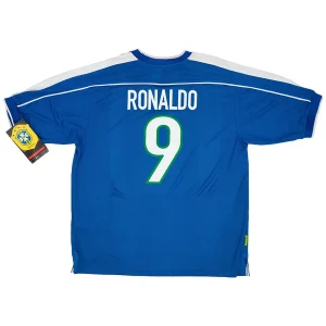 Maillot Rétro Extérieur Brésil Ronaldo #9 1998