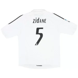 Maillot Rétro Domicile Real Madrid Zidane #5 2005