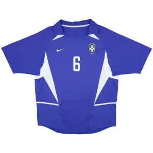 Maillot Rétro Extérieur Brésil R.Carlos #6 2002 – Image 2