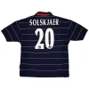 Maillot Rétro Extérieur Manchester United Solskjaer #20 1999 - Eleven Crown - Maillot de Football Pas Cher - Survêtements Pas Cher - Maillot de Foorball Enfants Pas Cher - Maillots Retro Vintage Pas Cher- Qualité Premium