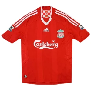Maillot Rétro Domicile Liverpool FC Gerrard #8 2008 – Image 2