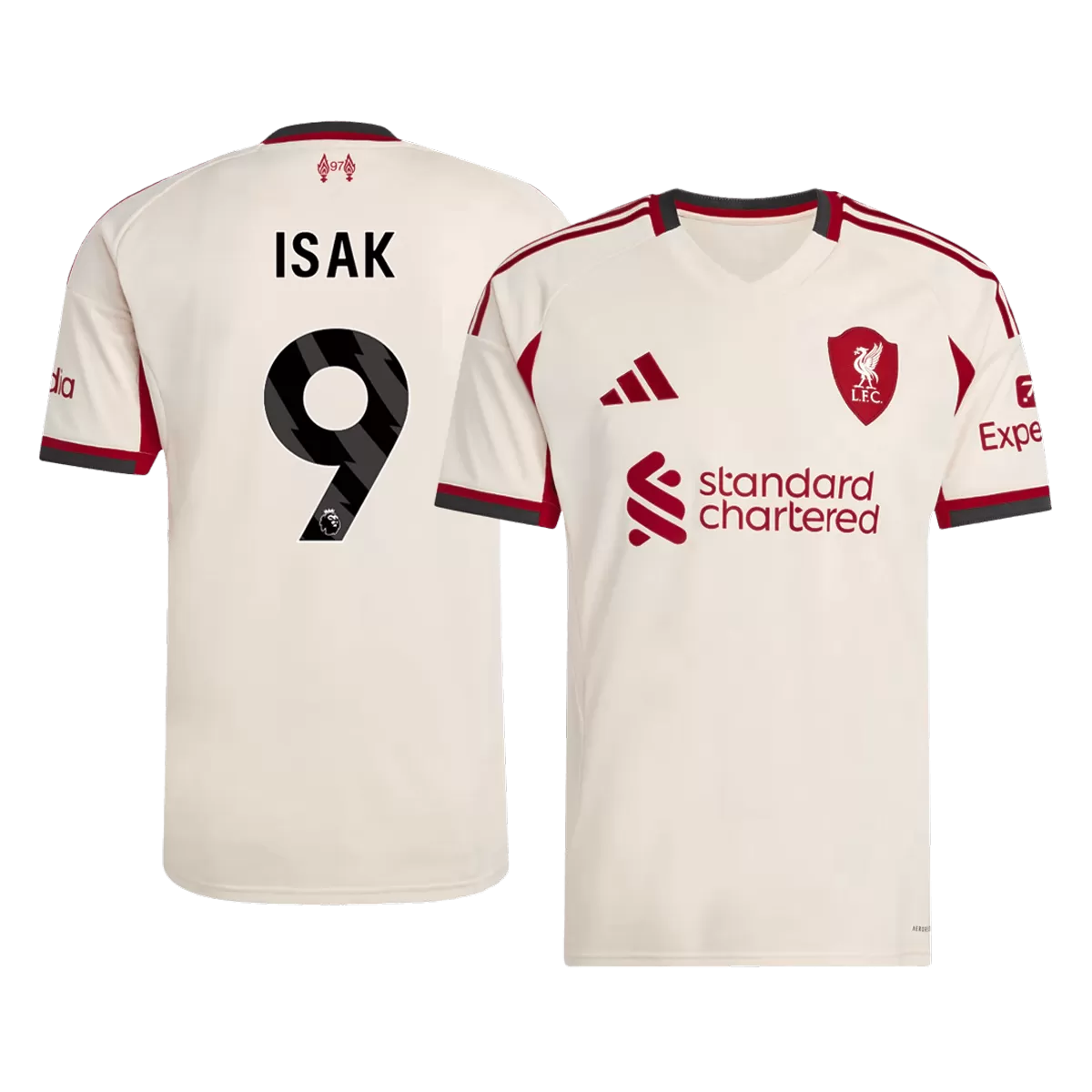 Maillot Extérieur Liverpool FC Isak #9 2025/26 – Image 3