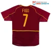 Maillot Rétro Domicile Portugal Figo #7 2002 - Eleven Crown - Maillot de Football Pas Cher - Survêtements Pas Cher - Maillot de Foorball Enfants Pas Cher - Maillots Retro Vintage Pas Cher- Qualité Premium