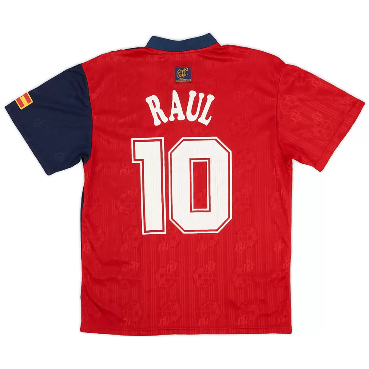 Maillot Rétro Domicile Espagne Raul #10 1996