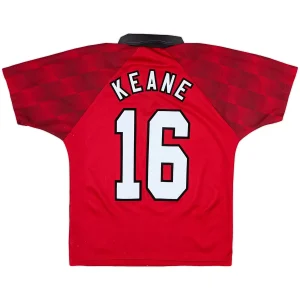 Maillot Rétro Domicile Manchester United Keane #16 1996