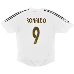 Maillot Rétro Domicile Real Madrid Ronaldo #9 2004