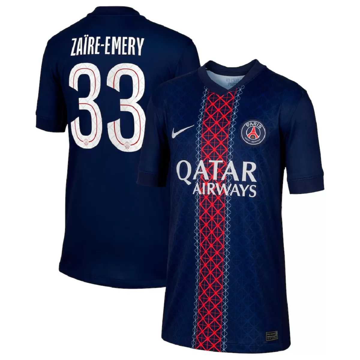 Maillot Domicile PSG Zaïre Emery #33 2025/26 – Image 3