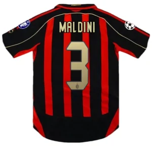 Maillot Rétro Domicile AC Milan Maldini #3 2006