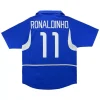 Maillot Rétro Extérieur Brésil Ronaldinho #11 2002 - Eleven Crown - Maillot de Football Pas Cher - Survêtements Pas Cher - Maillot de Foorball Enfants Pas Cher - Maillots Retro Vintage Pas Cher- Qualité Premium