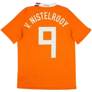 Maillot Rétro Domicile Pays Bas V. Nistelrooy #9 2008
