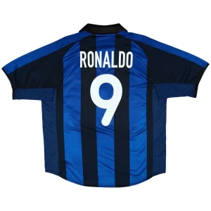 Maillot Rétro Domicile Inter Milan Ronaldo #9 2001