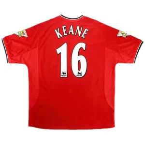Maillot Rétro Domicile Manchester United Keane #16 2000