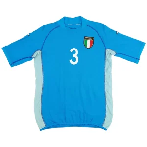 Maillot Rétro Domicile Italie Maldini #3 2002 – Image 2