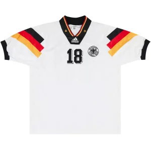 Maillot Rétro Domicile Allemagne Klinsmann #18 1992 – Image 2