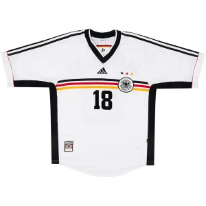 Maillot Rétro Domicile Allemagne Klinsmann #18 1998 – Image 2