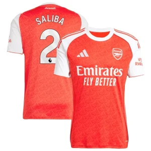 Maillot Domicile Arsenal Saliba #2 2025/26 – Image 3