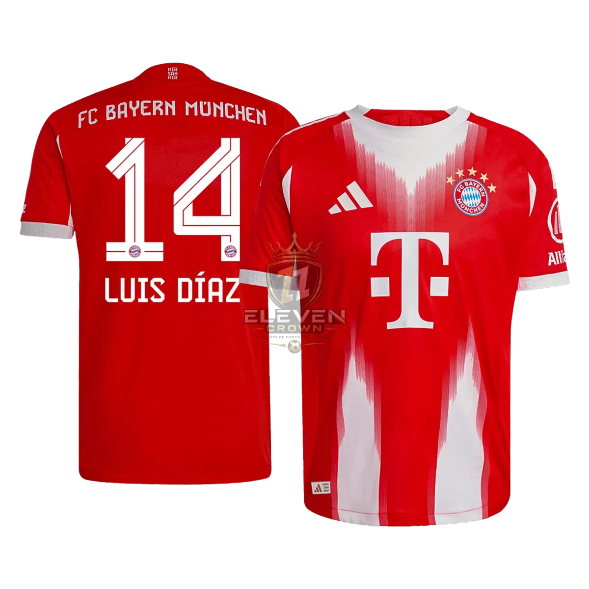 Maillot Player Domicile Bayern Munich Luis Díaz #14 2025/26 – Image 3