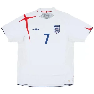 Maillot Rétro Domicile Angleterre Beckham #7 2006 – Image 2