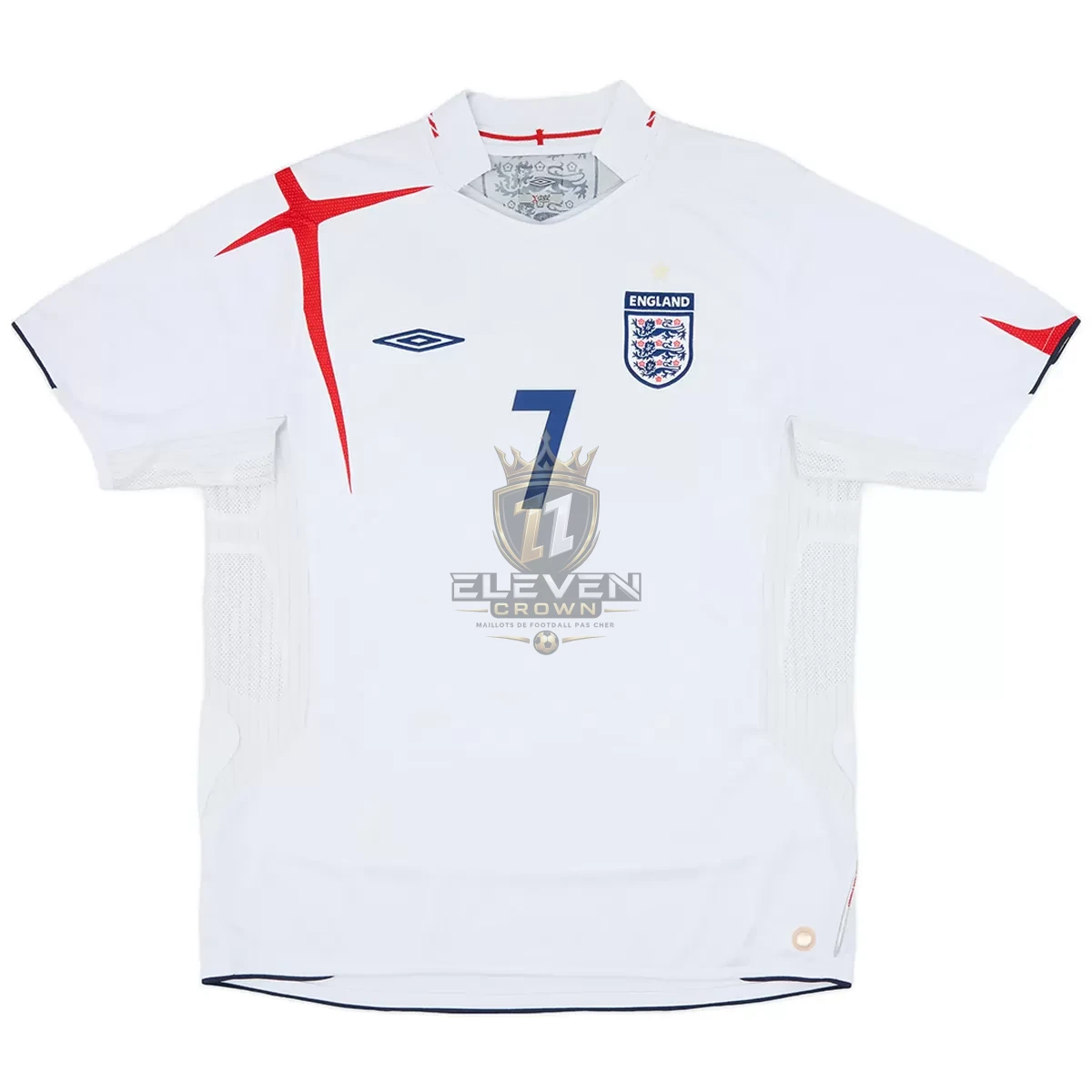 Maillot Rétro Domicile Angleterre Beckham #7 2006 – Image 2
