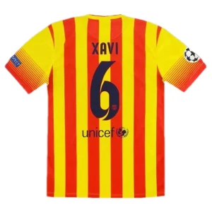 Maillot Rétro Extérieur FC Barcelone Xavi #6 2013