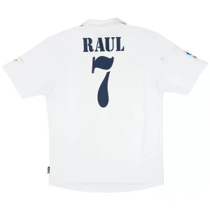 Maillot Rétro Domicile Real Madrid Raul #7 2002