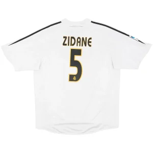 Maillot Rétro Domicile Real Madrid Zidane #5 2004